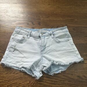 Tractr Girls Light Blue Denim Shorts